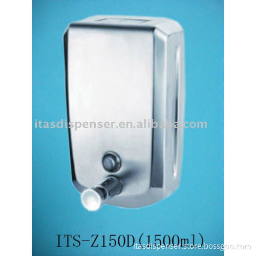 Stainless steel liquid soap dispenser